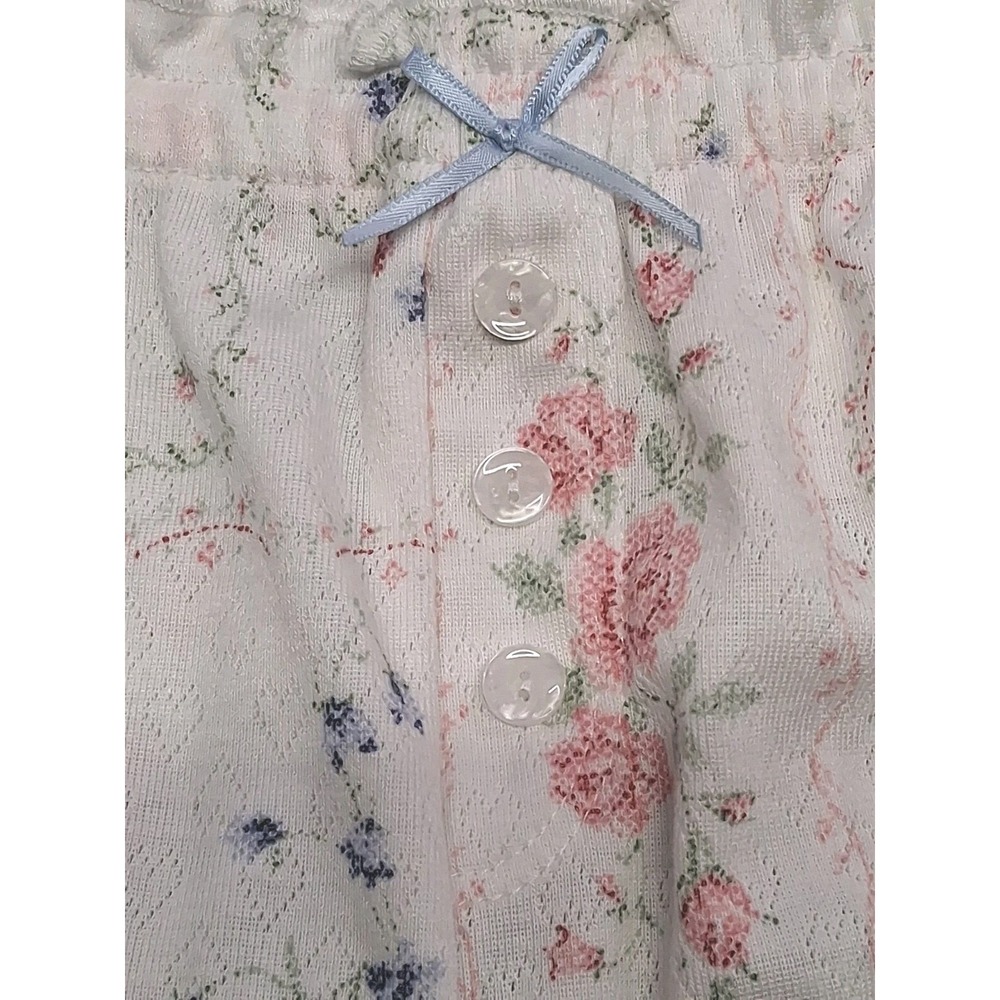 Laura Ashley Ivory Floral Cami & Shorts Pajamas  XL NWT
